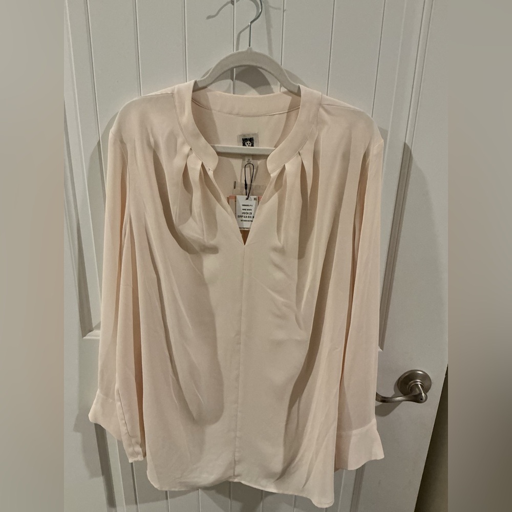 Anne Klein Cream Blouse